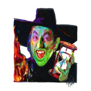 Wicked Witch of the West Wizard of Oz Margaret Hamilton Poster Print Art 18x24